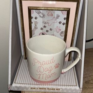 Proud Dog Mom Mug and Photo Frame Set